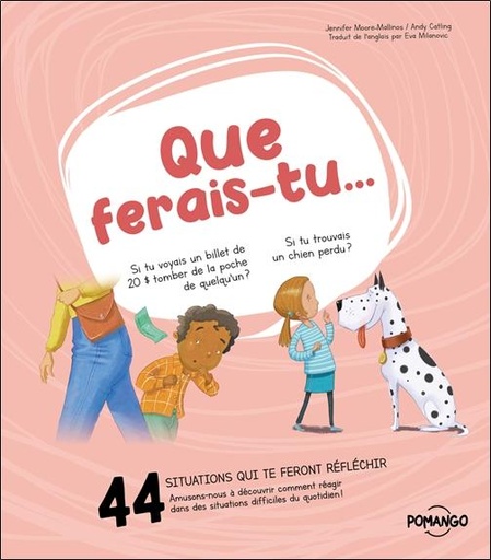 Couverture du livre Que ferais-tu - 44 situations qui te font réfléchir de Andy Catling