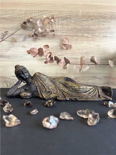 [3660341762479] Statuette Bouddha Allongé 38 cm en Résine