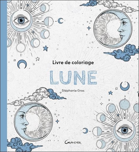 Lune - Livre de coloriage