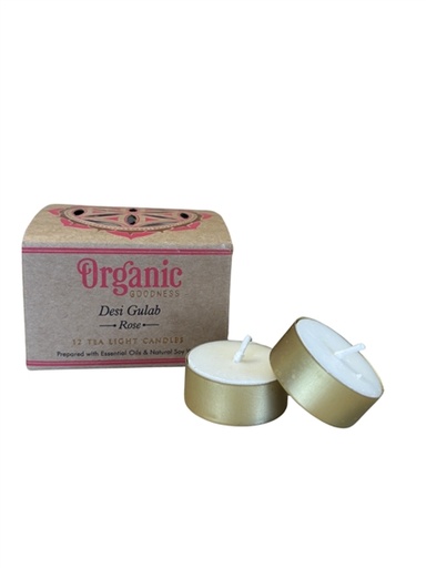 [8903833915379] Bougie chauffe - plat parfumée Organic Rose