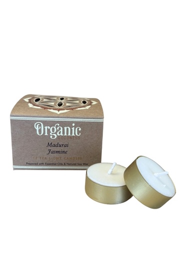[8903833915386] Bougie chauffe - plat parfumée Organic Jasmin