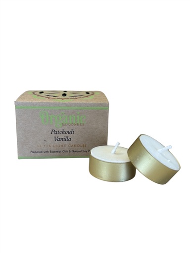 [8903833915416] Bougie chauffe - plat parfumée Organic Patchouli Vanille
