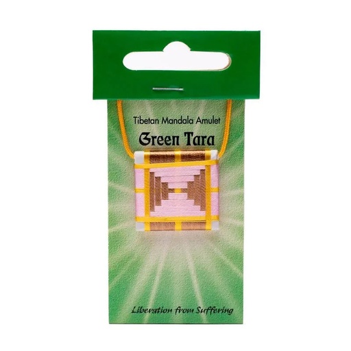 [8718969171182] Mandala Talisman Tara Verte | 2.5x2.5 cm