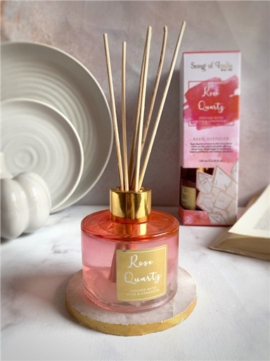 [8903833914914] Diffuseur de parfum Pierres de Guérison Quartz rose