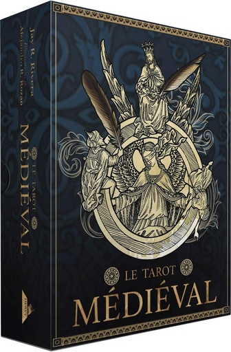 Couverture du livre Le tarot médiéval - Ce coffret contient 80 cartes et un livre de Alejandro R. Rozán