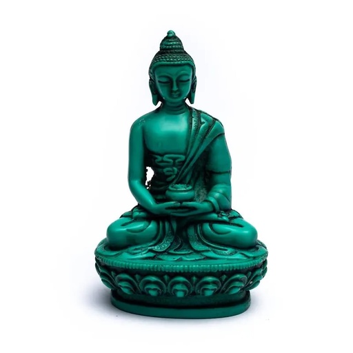 [8718969173247] Bouddha statuette verte | 11 cm