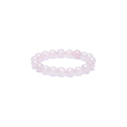 [8721139293669] Bague élastique quartz rose -- 3mm