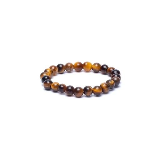 [8721139293713] Bague élastique œil de tigre -- 3mm