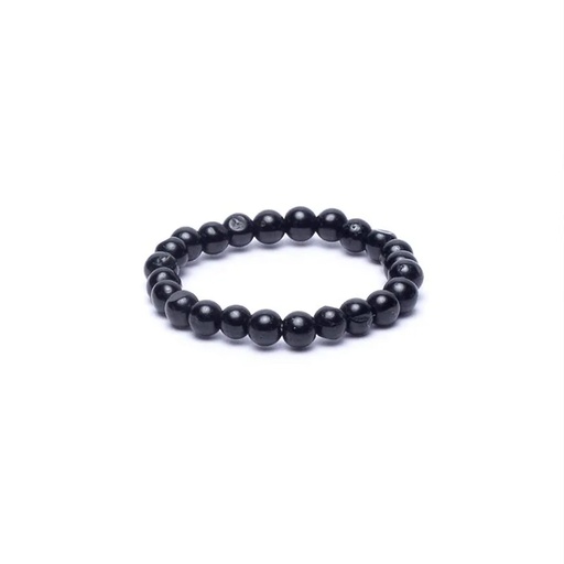 [8721139293768] Bague élastique tourmaline noire -- 3mm