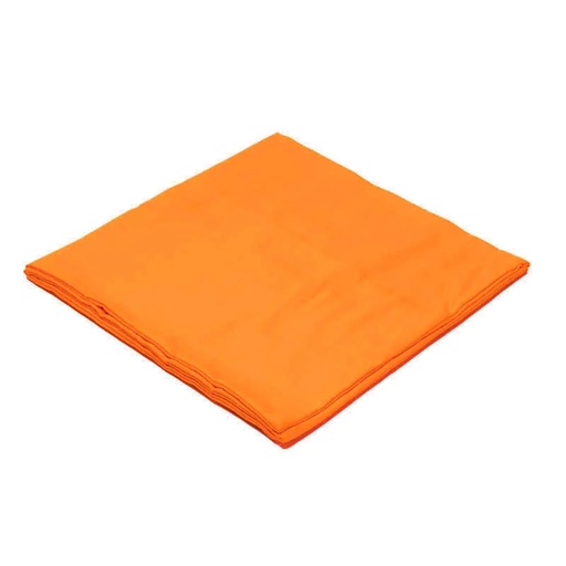 [8718969173735] Housse de tapis de méditation 2ème Chakra en coton bio (GOTS) orange | 65x65x5cm; 239g