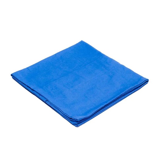 [8718969173766] Housse de tapis de méditation 5ème Chakra en coton bio (GOTS) Bleu | 65x65x5cm; 239g