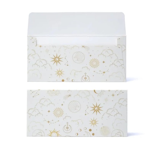 [8721139293515] Enveloppe carte cadeau astrologie --19x9cm