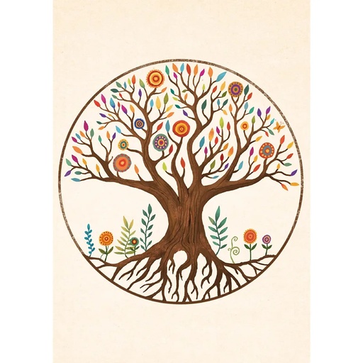 [8720812521389] Cartes postales Arbre de Vie Mandala  -- 15x10,5 cm