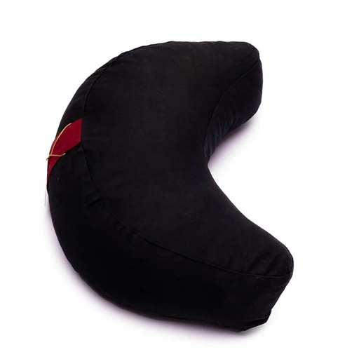 [8718969174589] Coussin méditation 1/2 lune noir |	±1008 g; 33x13 cm