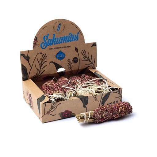 [7798348231578] Sagrada Madre Sahumitos Smudge Rose -- 18x4x12cm