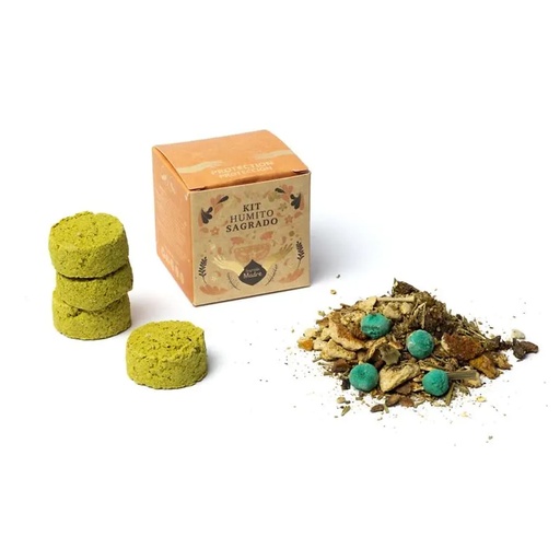 [7798348232704] Sagrada Madre petite smudge kit Protection -- 38g