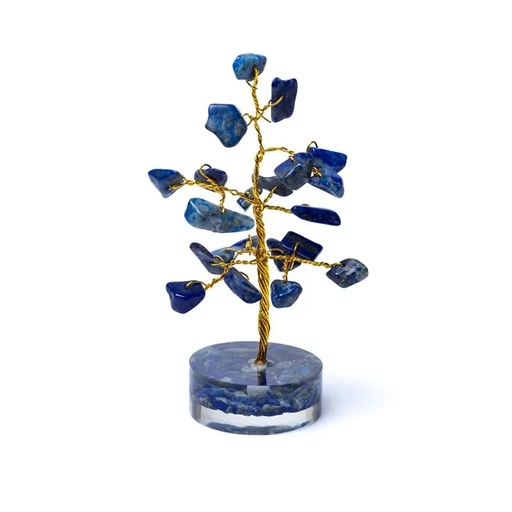[8721139291047] Arbre de pierres précieuses en Sodalite -- ±8cm