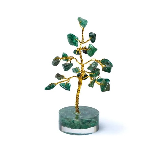 [8721139291054] Arbre de pierres précieuses en Aventurine verte -- ±8cm