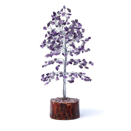 [8721139291115] Arbre de pierres précieuses Améthyste -- ±23cm