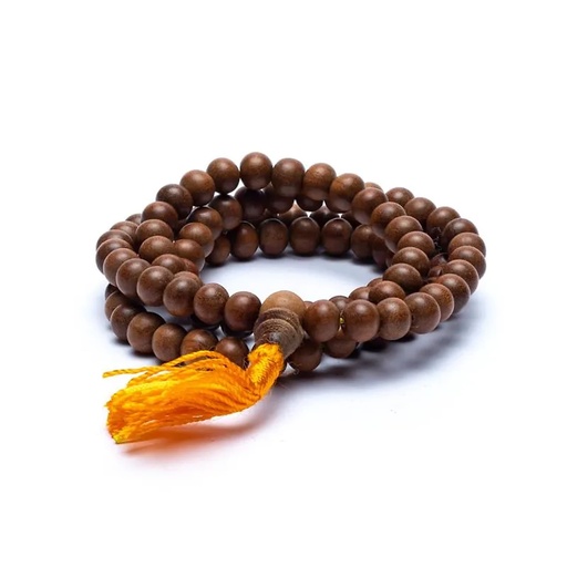 [8718969176347] Mala bois de santal 108 perles | 0.8 cm