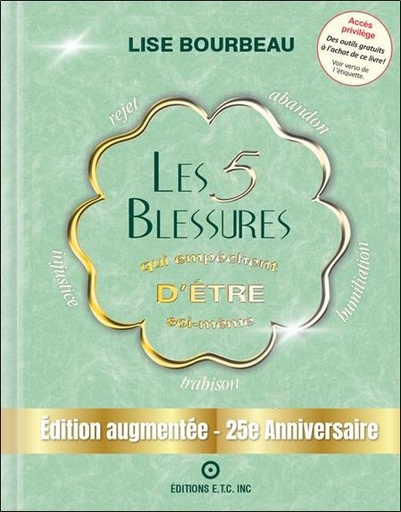 Les 5 blessures qui empêchent d'être soi-même - Edition augmentée - 25e Anniversaire - Edition spéciale - Tirage limité