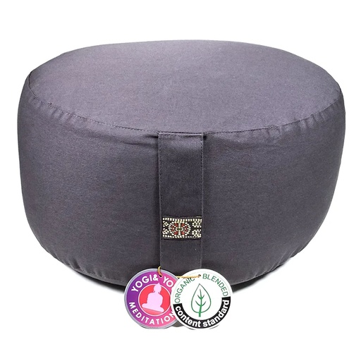[8718969178792] Coussin méditation XL anthracitecoton BIO (OCS) | 36x22 cm; ±3290 g