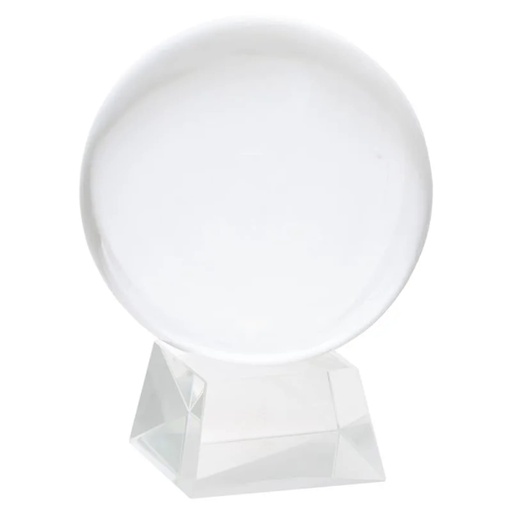 [8718969178891] Sphère de Cristal sur base en verre | 15 cm