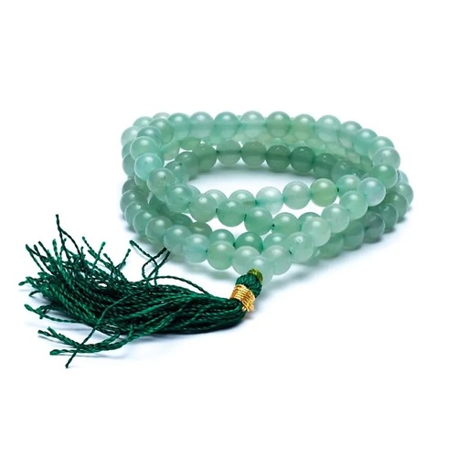 [8719075390269] Mala Aventurine AA 108 perles + sachet de brocart | 0.6 cm