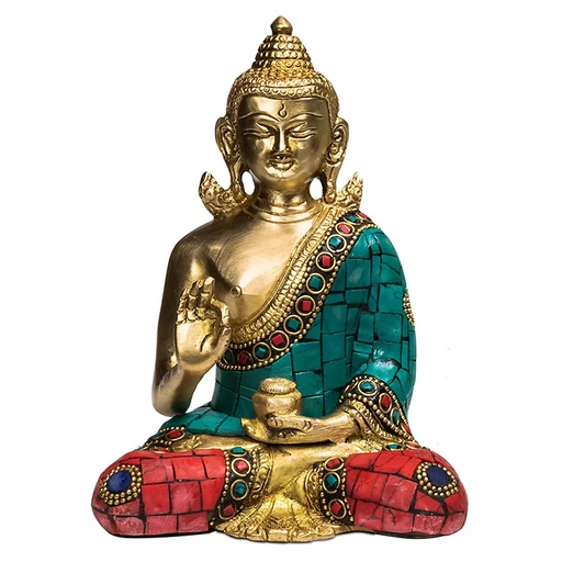 [8719075391235] Bouddha mudra enseignement | 16 cm