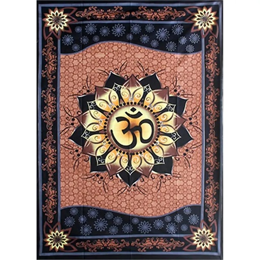 [8719075391501] Couvre lit OM Lotus | 147x208 cm