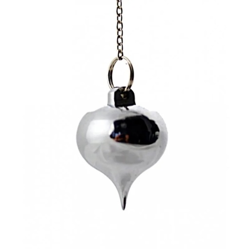 [8719075392317] Pendule en laiton chromé avec receptacle | 50 g; 3 cm