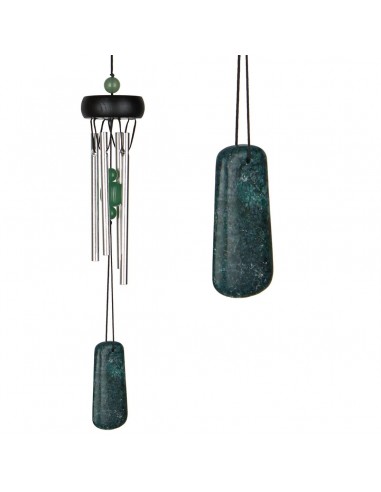 [8719075392324] Carillon à vent 5 tubes et bois -- 38 cm