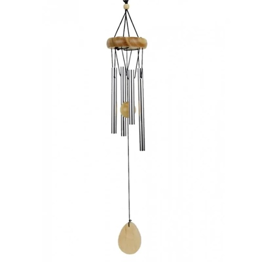 [8719075392331] Carillon à vent 4 tubes et bois | 14 cm