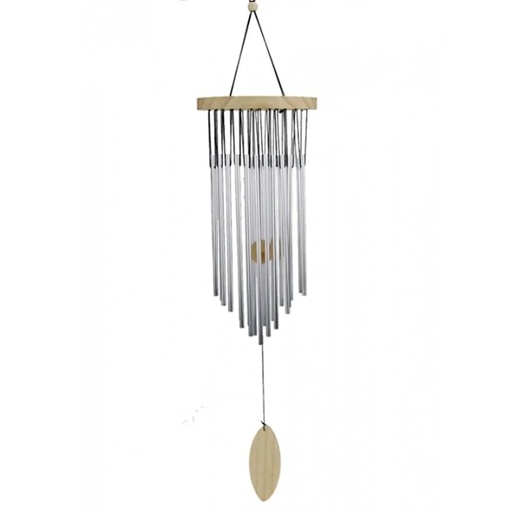 [8719075392348] Carillon à vent 22 tubes et bois | 25 cm