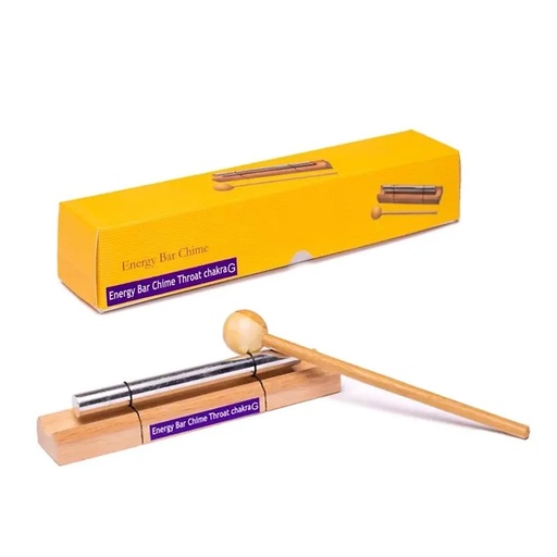 [8719075395240] Barre musicale carillon thérapeutique 5° Chakra note SOL |12.9 cm