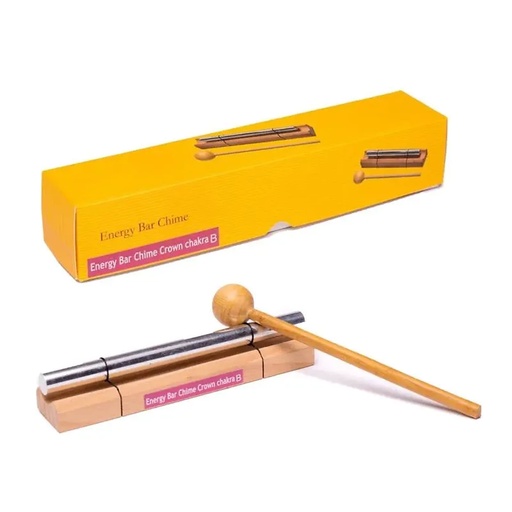 [8719075395264] Barre musicale carillon thérapeutique 7° Chakra note SI |16.3 cm