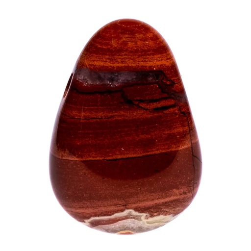 [8719075398487] Pendentif Jaspe rouge foré lisse sans fil | 2.5-3.5 cm