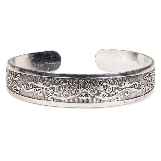 [8719172830903] Bracelet Miao tribal avec fleurs | 1.5 cm