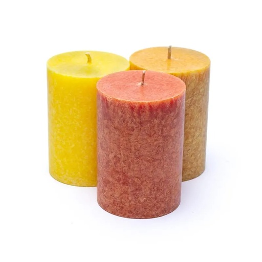 [8719172831184] Bougies de stéarine 3 x SUNSET | 8x5.5 cm