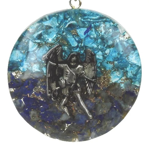 [8719172831474] Orgonite pendentif Archange Michael | 4 cm