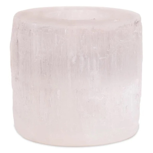 [8719172831948] Eclairage  Cylindre Divin Selenite | 900 g; 8x8 cm