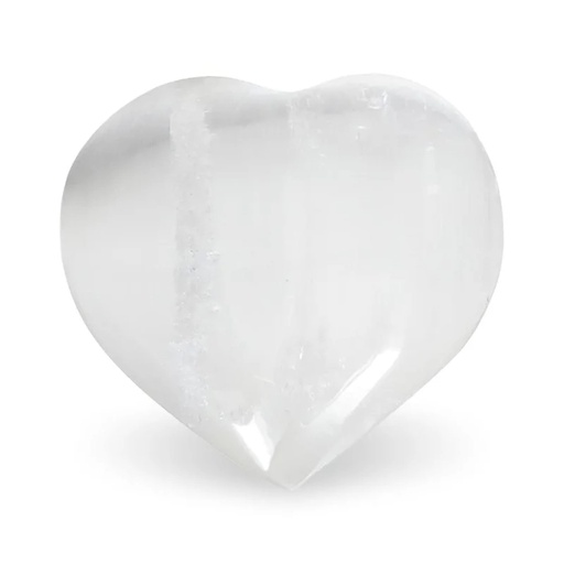 [8719172831986] Pierre de souci coeur Sélénite blanc | 6x6 cm