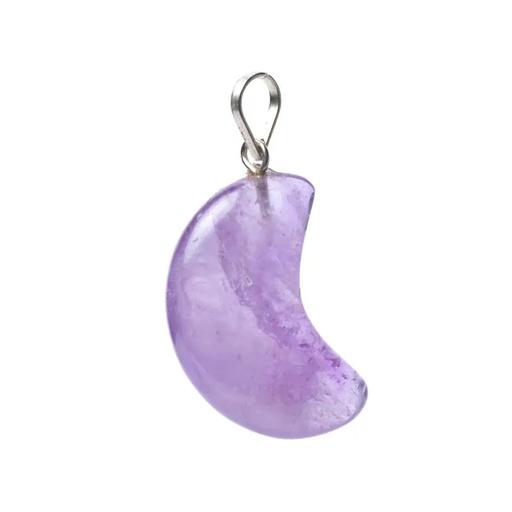[8719172832648] Pendentif en Améthyste en forme de lune | ±2x1,5cm