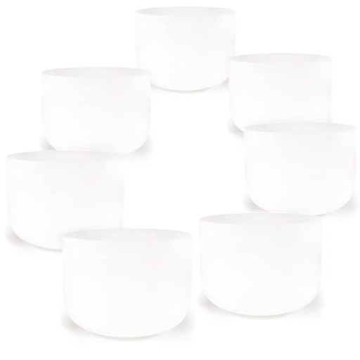 [8719172832976] Bol chantant cristal Chakra SET 1 avec 7 bols 432 Hz