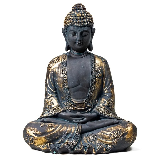 [8719172833690] Bouddha de la sérénité style ancien Japon | 478 g; 17x11x22 cm