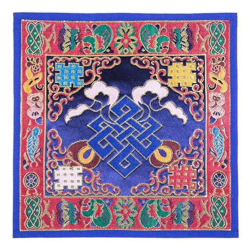 [8719172835885] Napperon Tibétain noeud infini - Brocard | 25x25 cm