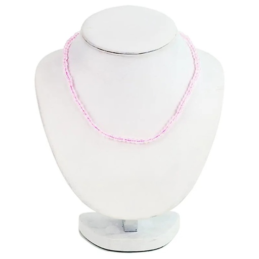 [8719172836387] Collier en Quartz Rose | 45 cm