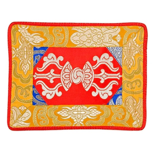 [8719172836783] Napperon bol tibétain / autel Dorje Brocart | 22x18 cm