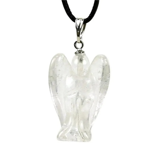 [8719172837360] Pendentif Ange en Cristal de Roche | 3 cm