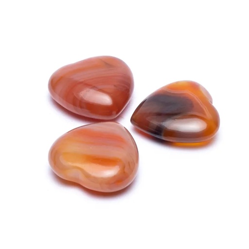 [8719172837537] Pierres de souci coeurs Cornaline | 3.0 cm